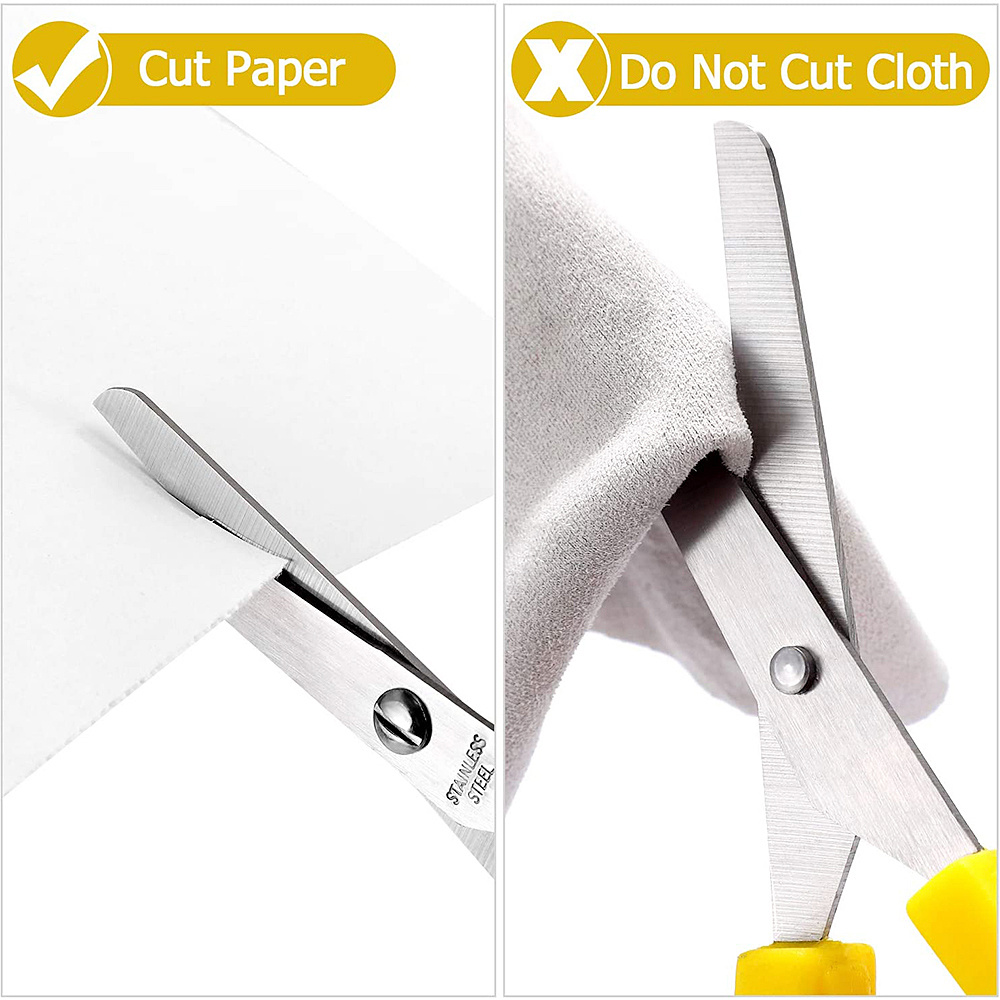 Loop Scissors, Grip Scissors Loop, Handle Self-Opening Scissors Adaptive  Cutting Scissors for Daily Life, Cutting Paper, Unpacking Small Parcels and  More(8 Inches, 3 Packs) 