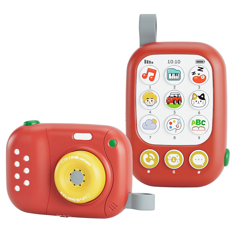 Enfant interactif Mon premier téléphone portable - Jouez pour apprendre,  écran tactile avec 8 fonctions et lumières LED éblouissantes