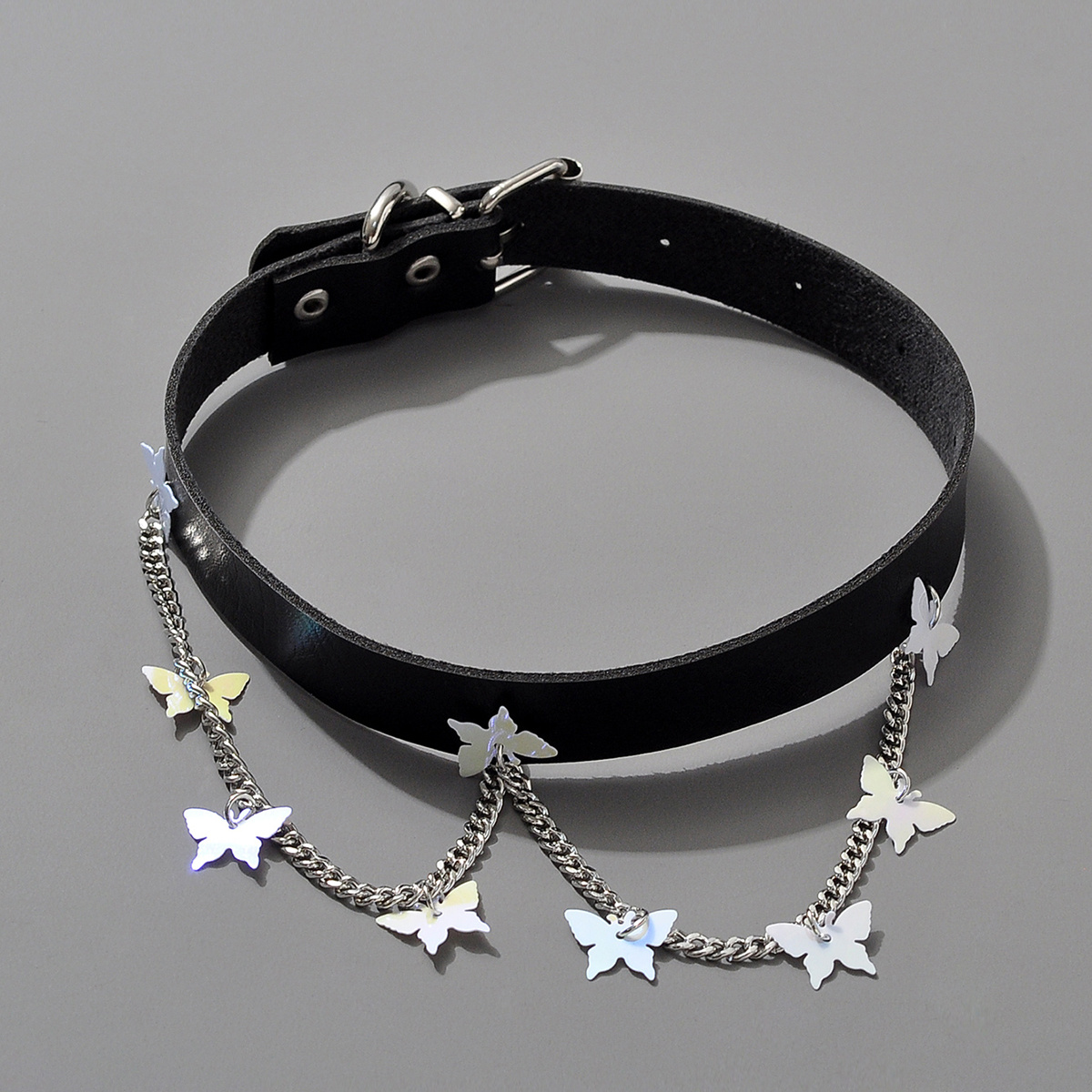 Fashionable Personality Tassel Pu Leather Choker Necklace Temu