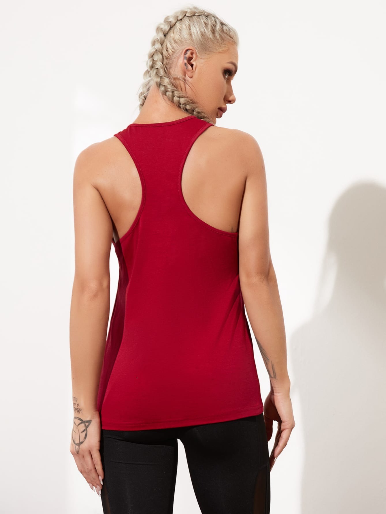 Yoga Tops Activewear Workout Clothes Sports Racerback Style Tank