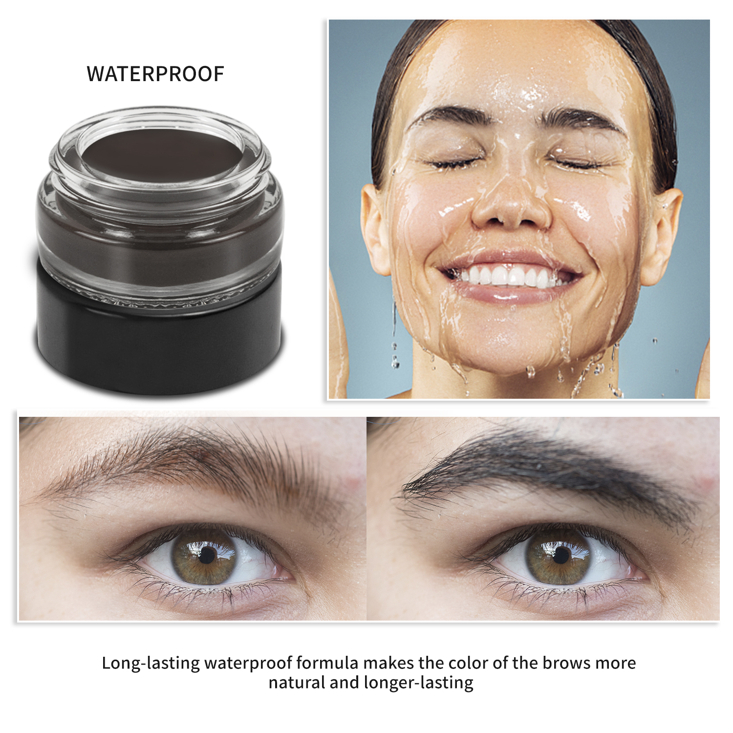 Long Lasting Waterproof Eyebrow Pomade Cream Natural Brow Temu 