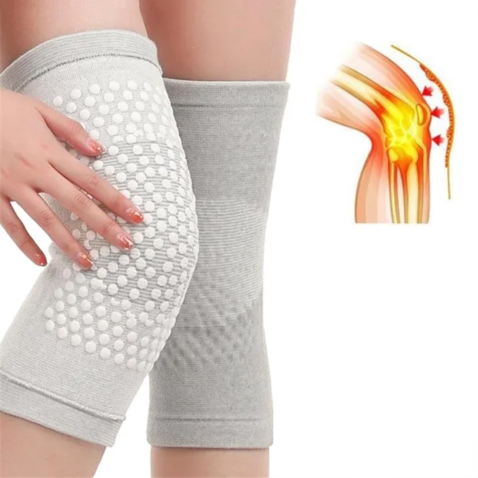 2pcs Self-heating Knee Pads For Relieve Joint Pain And Inflammation 