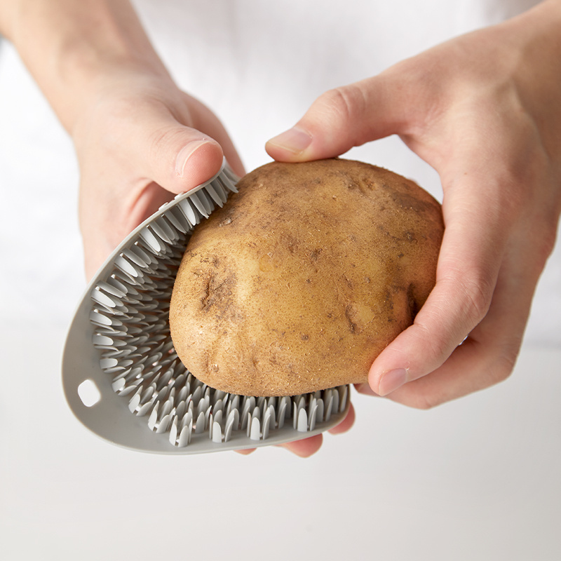 Efficient Kitchen Fruit And Vegetable Cleaning Brush - Perfect For