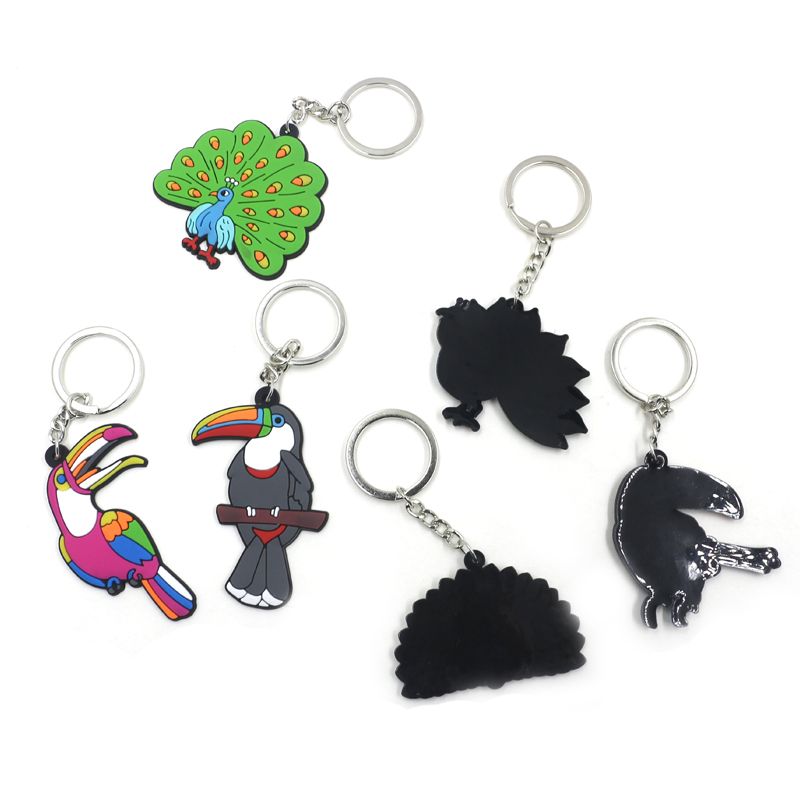 12 Pcs A Pack Of Boys Girls Kids Hot Sale Cute Cartoon Peacock Keychains  For Schoolbags Tote Bags - Toys & Games - Temu