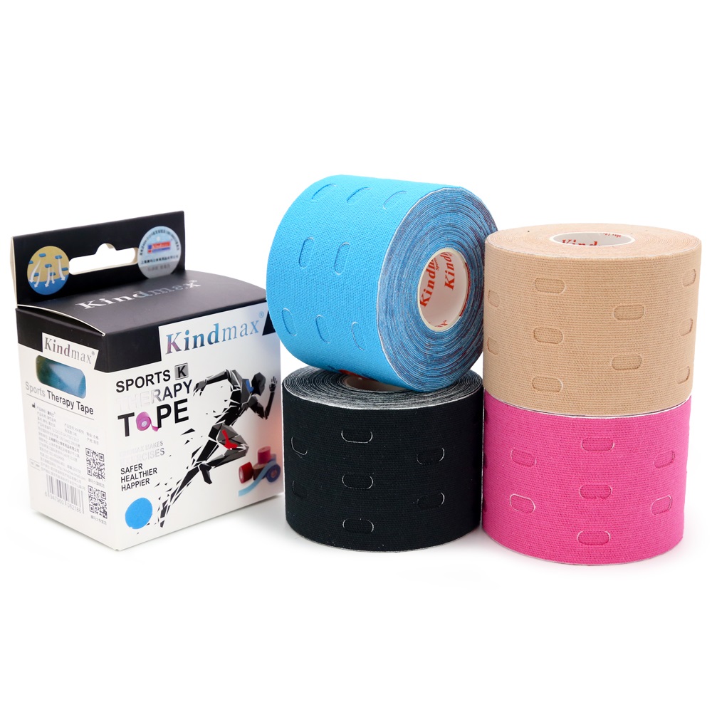Kindmax Cotton Elastic Hole Kinesiology Athletic Tape - Temu