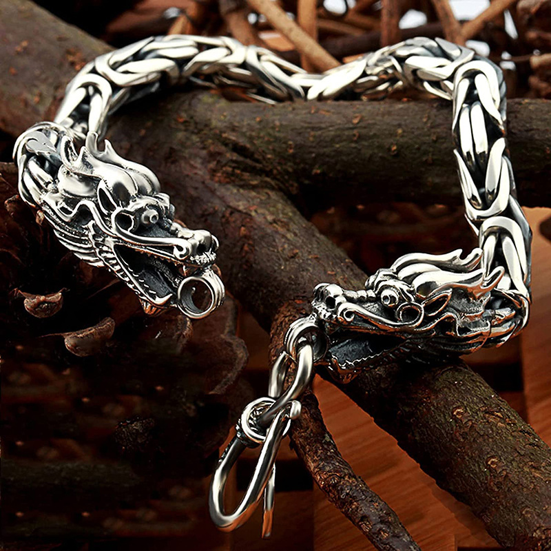 Men's Retro Dragon Bracelet