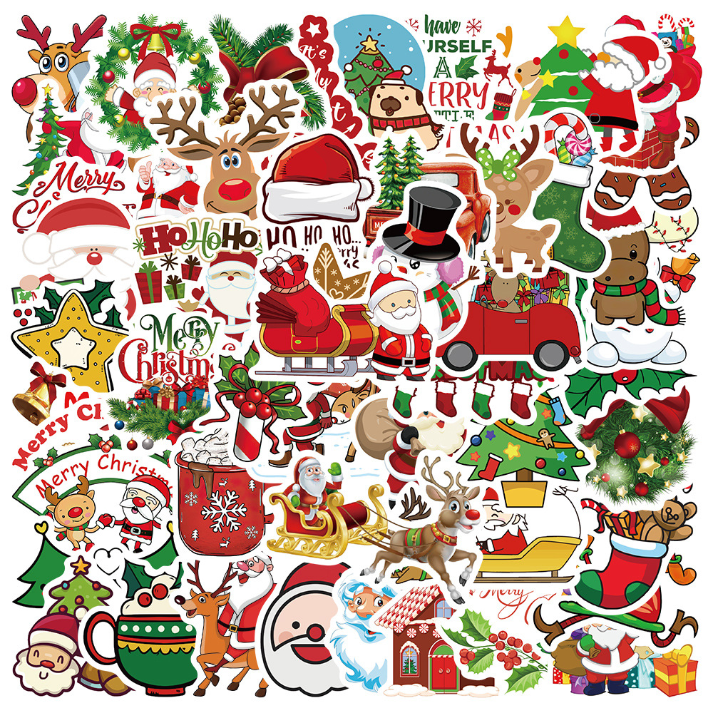 100pcs Christmas Stickers - Perfect For Decorating Water Bottles, Laptops,  Diy Projects, Etc.