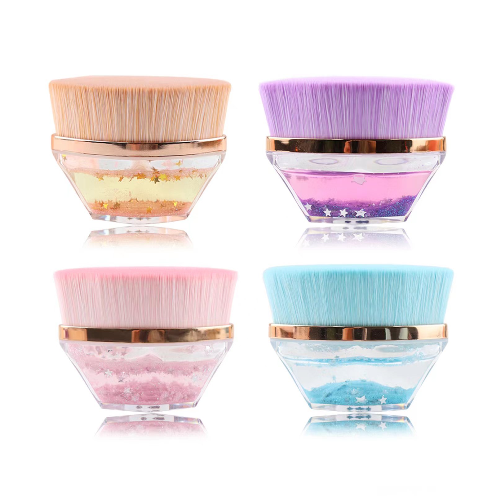 Heart Shaped Foundation Brush For Liquid Blending Heart Tool Free