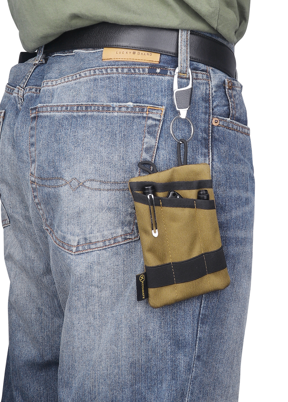 Taschen-Organizer, edc-Tasche zum Tragen von taktischem Stift / Messer /  Telefon, EDC-Werkzeugtasche für Männer mit 4 Taschen  Werkzeugaufbewahrungs-EDC-Tasche, Nylongürtel-Utility-Organizer