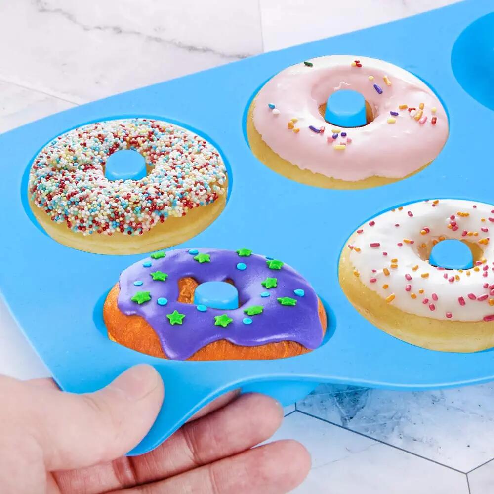 Durable Silicone Donut Pan - Non-stick, Easy Clean, Bpa Free, Perfect For  Cake, Biscuit, Bagels, Muffins, And More! - Temu