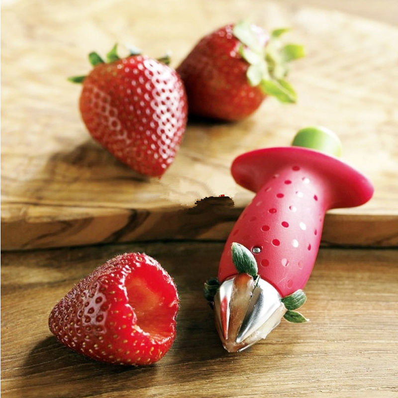 Red Strawberry Slicer Creative Strawberry Huller Stem - Temu