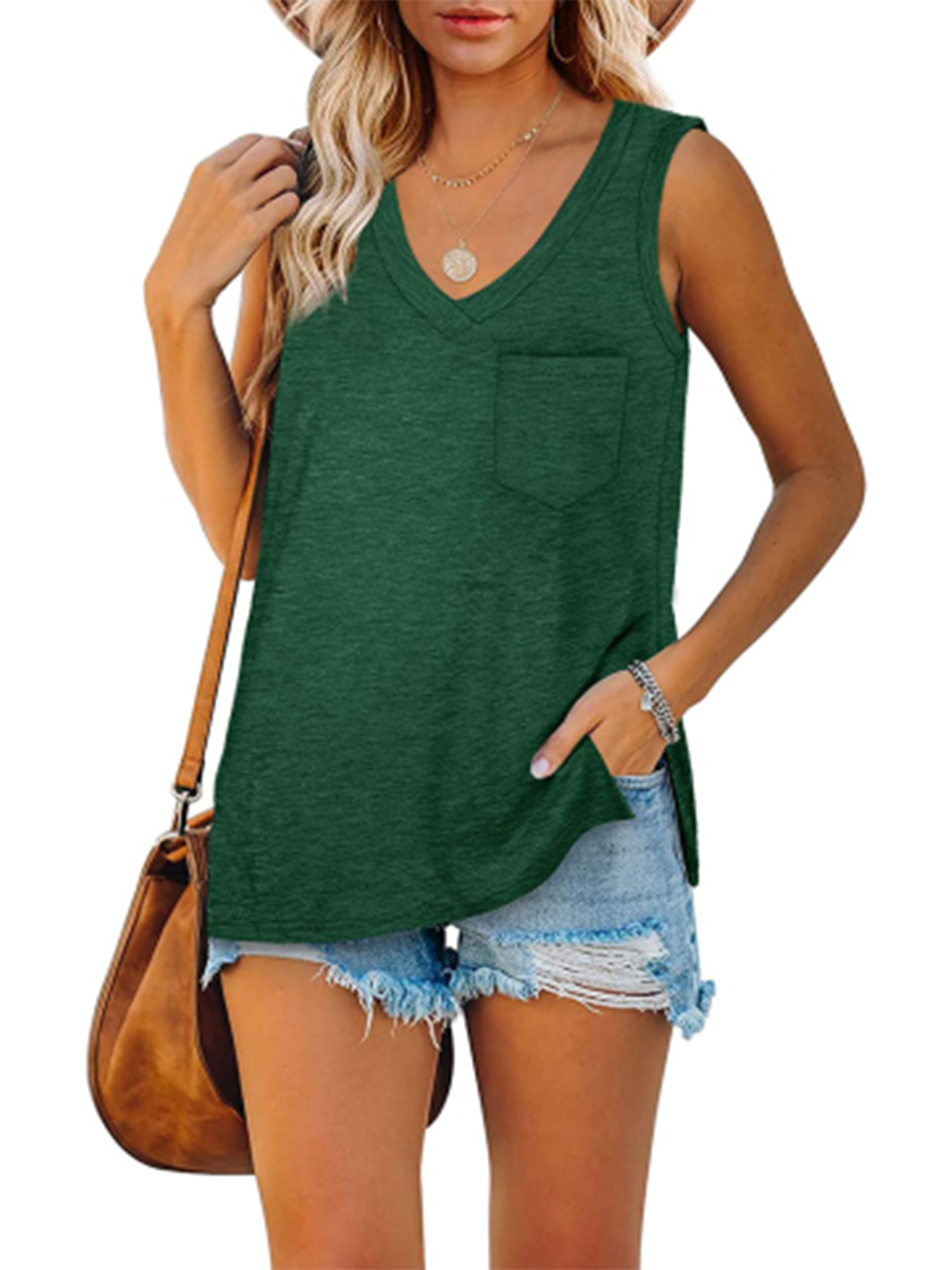  Wanvekey Tank Top for Women, Women's Tank Tops, Loose