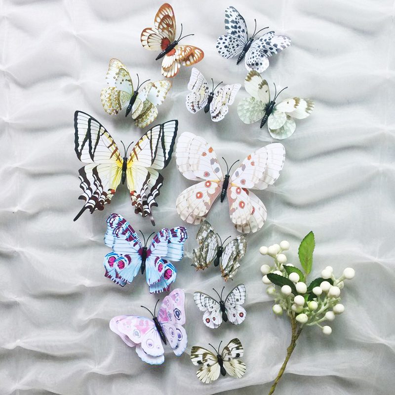 White Butterflies 3D Adhesive Wall Art