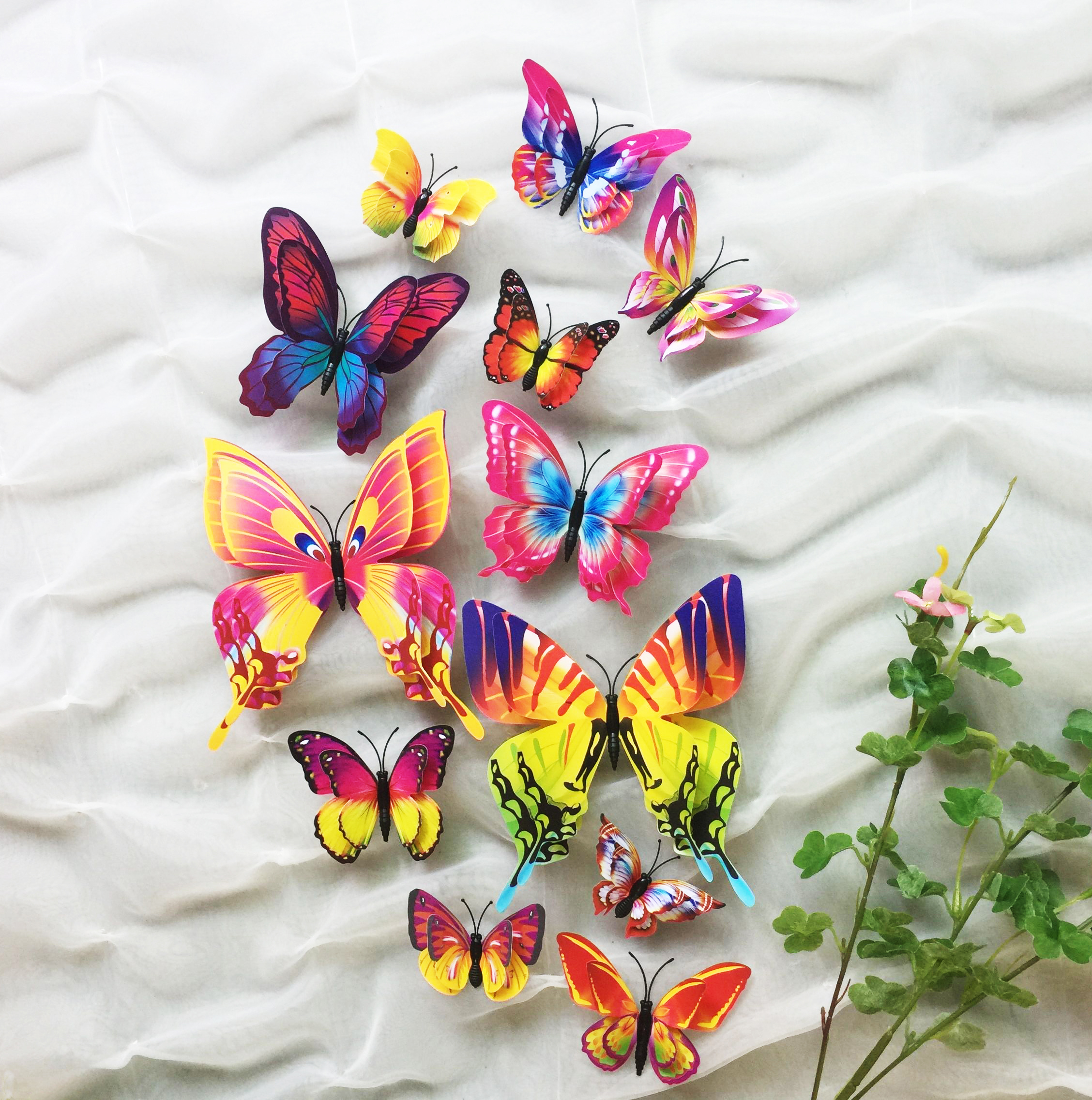 Double layer Three dimensional Butterfly Wall Sticker Wall - Temu