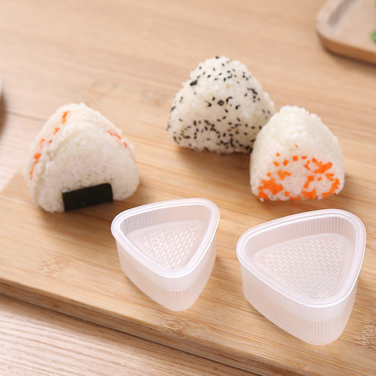 Dropship Set Of 7 Triangle Sushi Mold; Sushi Mold Rice Mold DIY