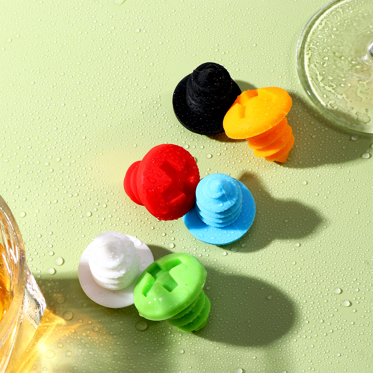 Creative Screw Silicone Wine Bottle Stopper Random