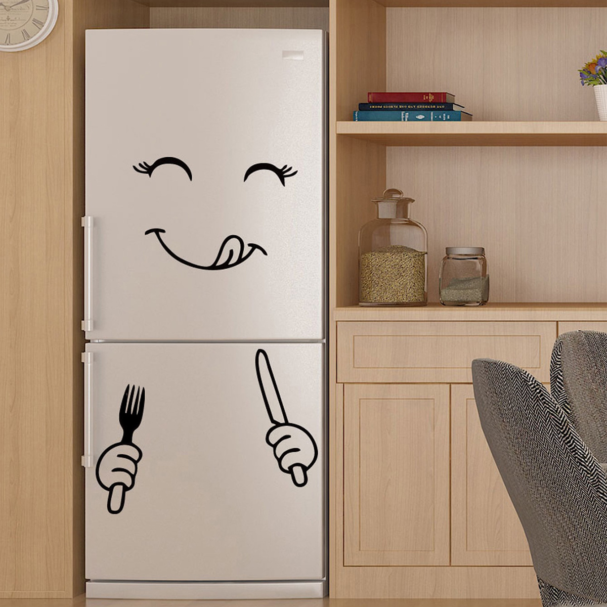 

Add A Fun Touch To Your Kitchen With This Adorable Refrigerator Sticker!