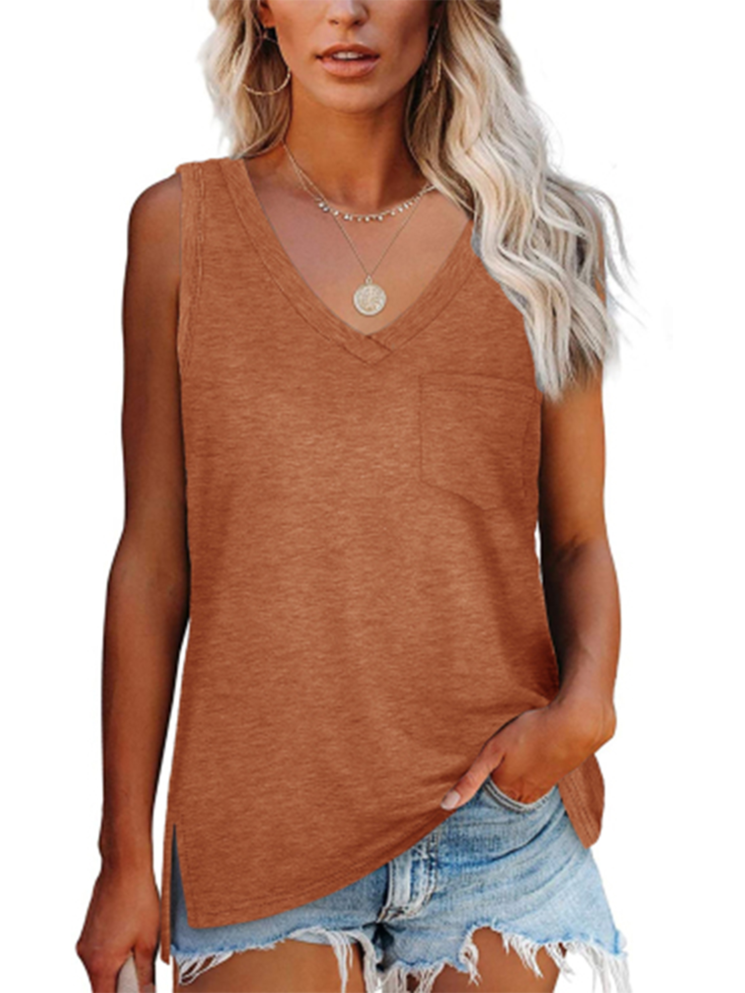  Wanvekey Tank Top for Women, Women's Tank Tops, Loose