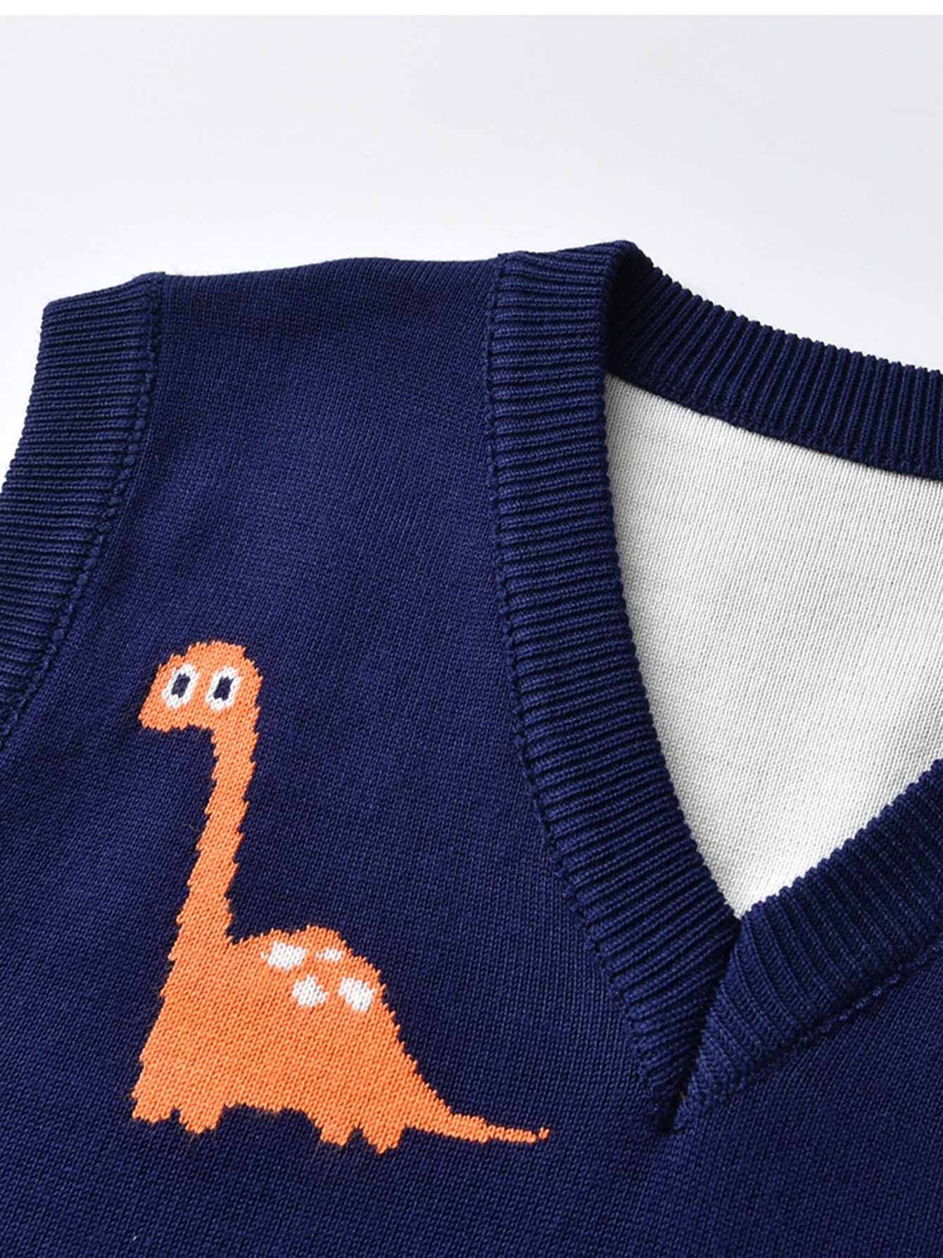 Dinosaur christmas sweater top vest