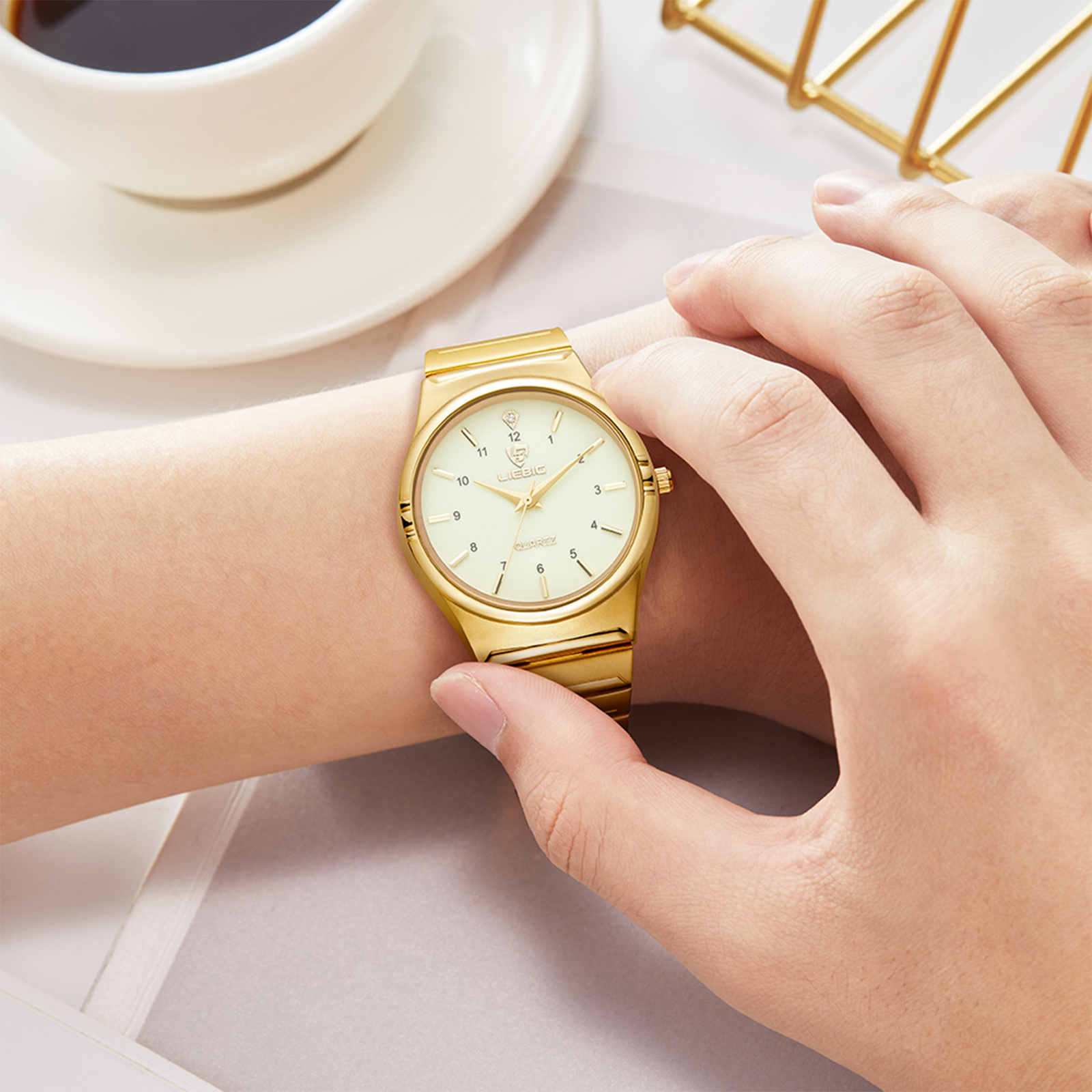 Deals Quartz For Wrist time Women Couple Temu Watches | Golden Shop Watch | Limited- Men Now
