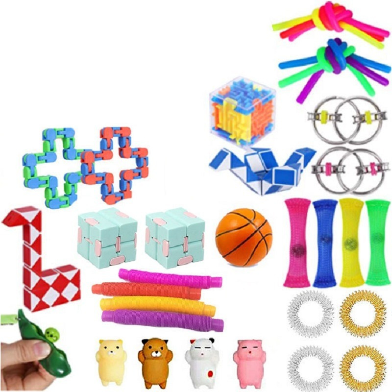 33pcs Sensory Fidget Toys Set Relief Toys Free Shipping, Free Returns