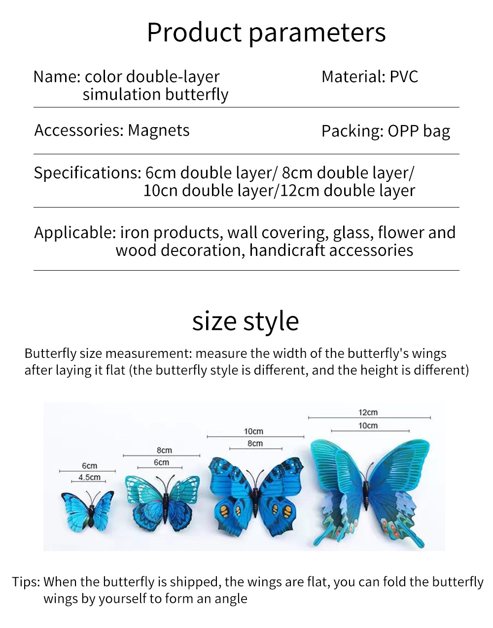 Double layer Three dimensional Butterfly Wall Sticker Wall - Temu