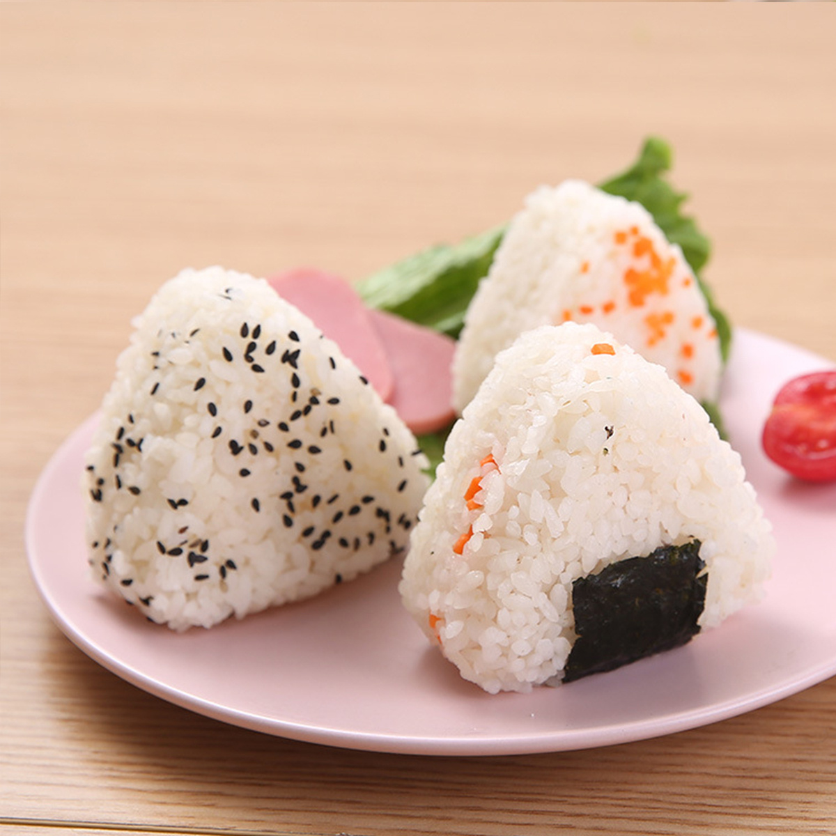 2pcs/set Triangle Shaped Rice Ball Mold Diy Sushi Making Tool