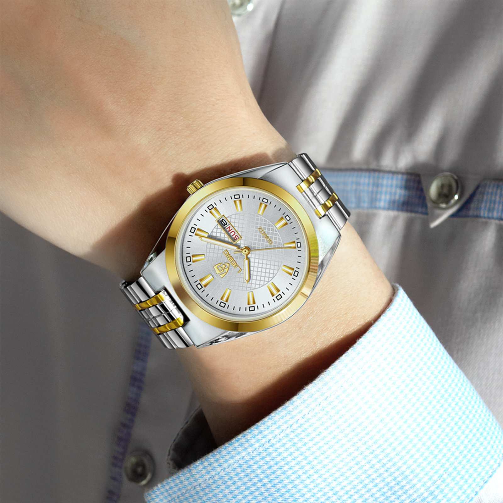 Couple Women Wrist | Quartz Temu High-quality Men | Watch Watches & Golden Affordable