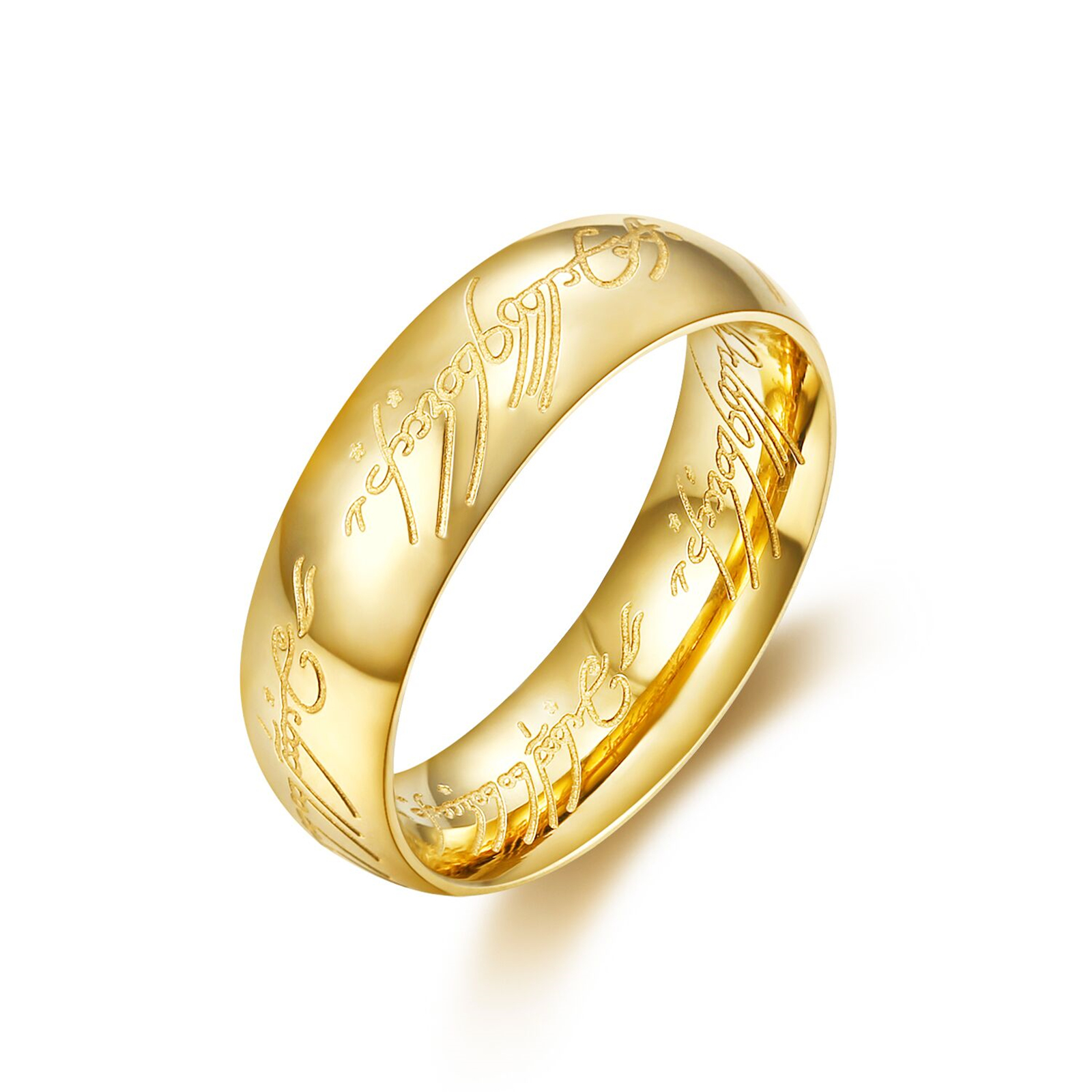 Men's 18k Plated Titanium Steel Ring