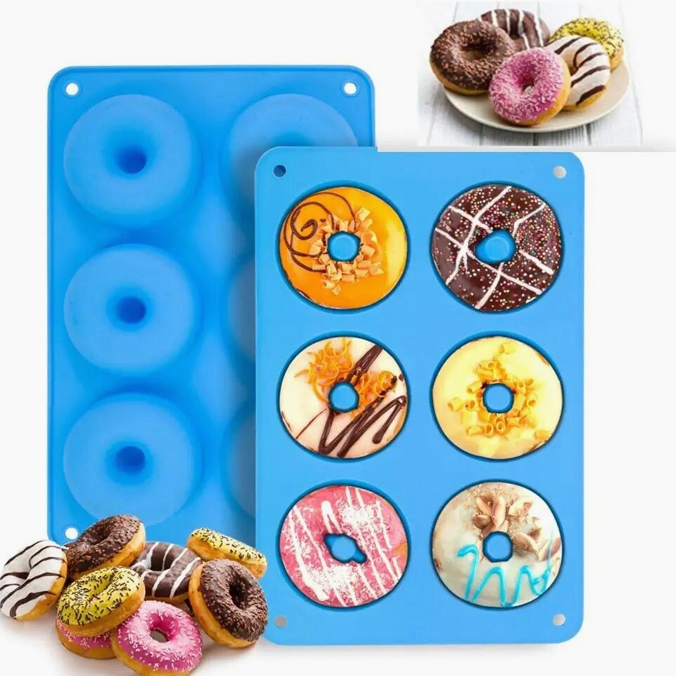 Durable Silicone Donut Pan - Non-stick, Easy Clean, Bpa Free, Perfect For  Cake, Biscuit, Bagels, Muffins, And More! - Temu