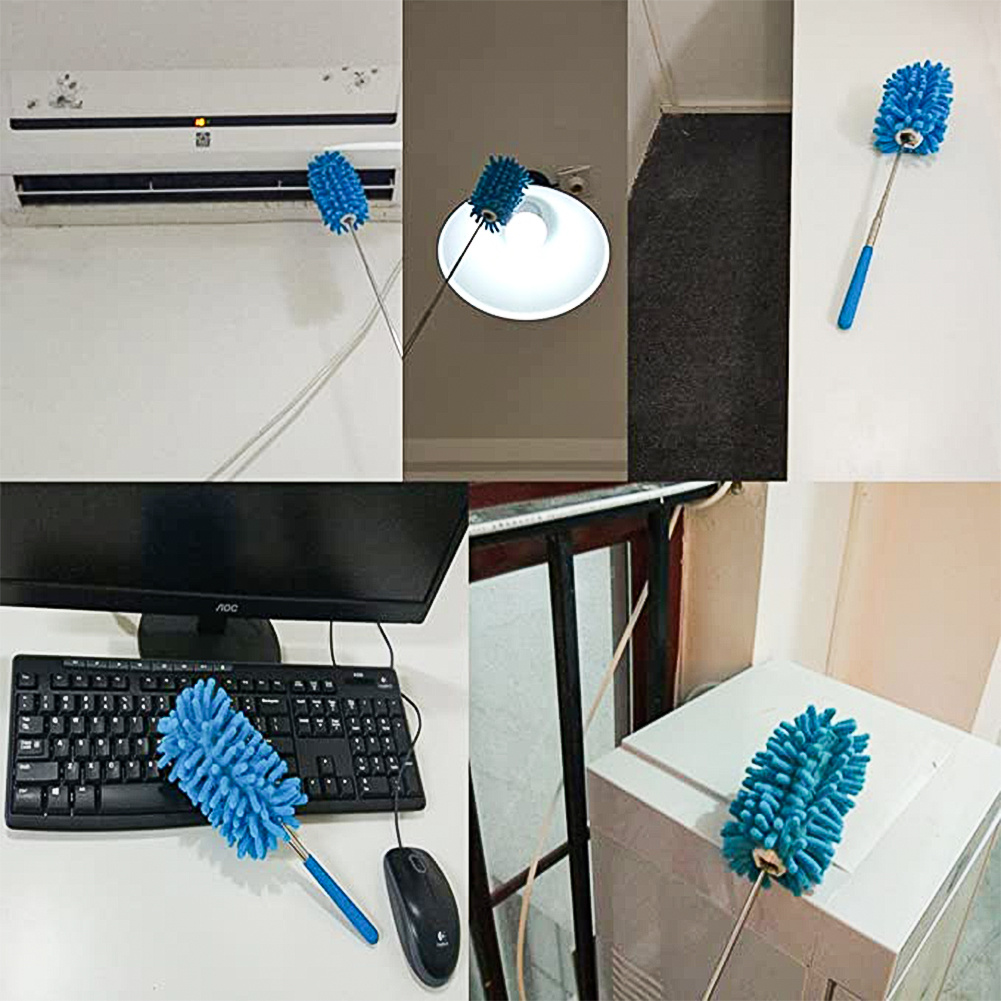 Microfiber Duster For Cleaning, Dusters With Telescoping Extension Pole,  Extendable Washable Mini Dusters For Cleaning Car, Window, Furniture,  Office