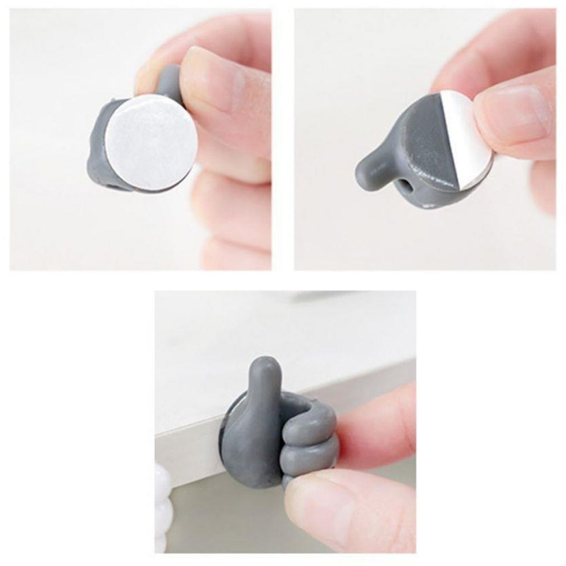 4.4lbs Creative Thumbs Wall Hook Clip Holder Adhesive - Temu