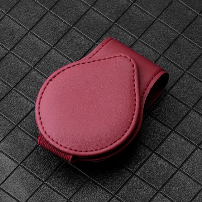 Clip Porta Lentes Para Visera Accesorios Para Carro Piel