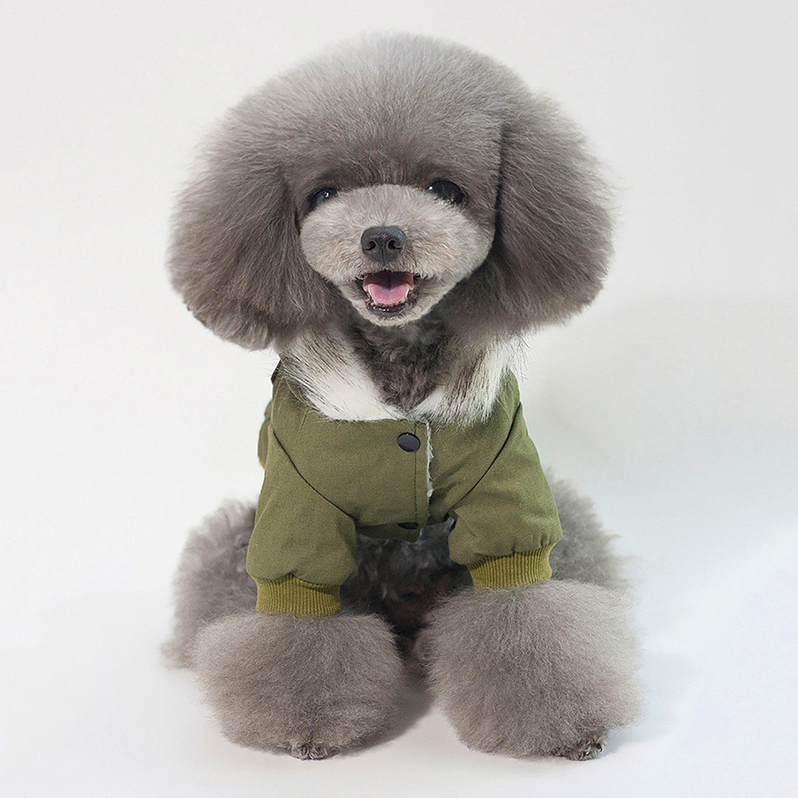 1pc Pet Clothes Color Block Hoodie Jacket & Coat For Dogs And Cats