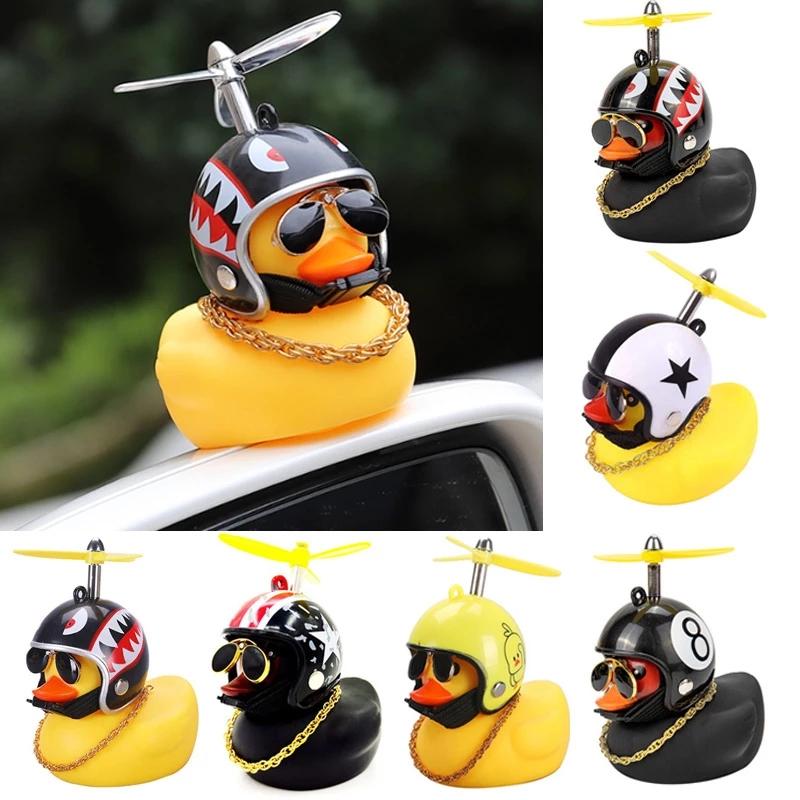 Rubber duck deals with propeller helmet