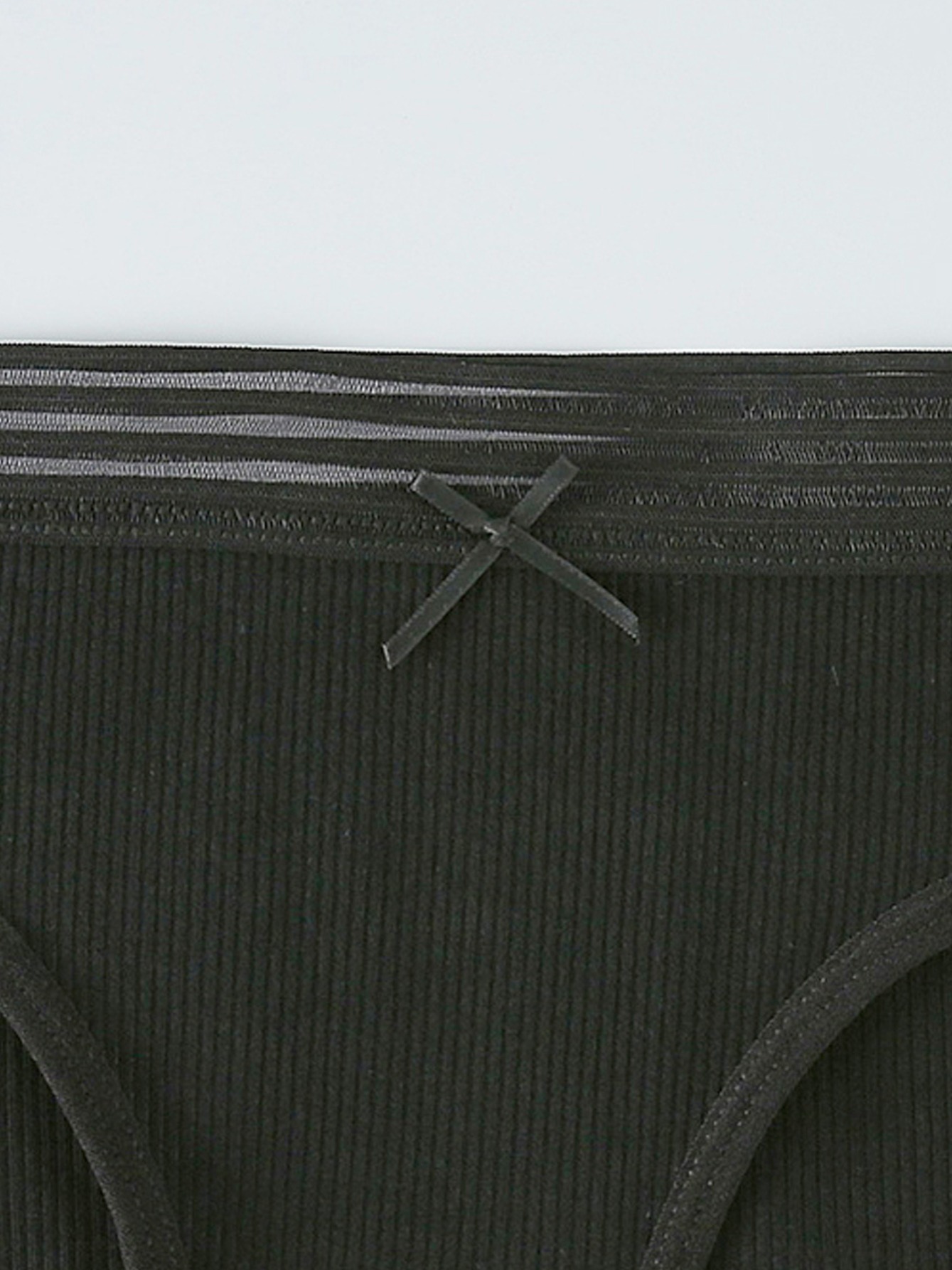 Cute Bow Tie Bikini Briefs, Midrise Stretchy Cotton Bikini Panties