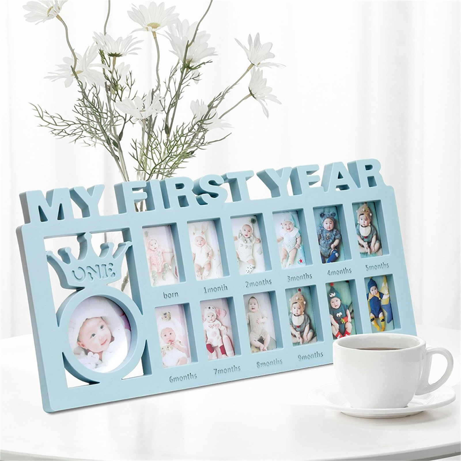 12 Month Growth Record Photo Frame for Baby