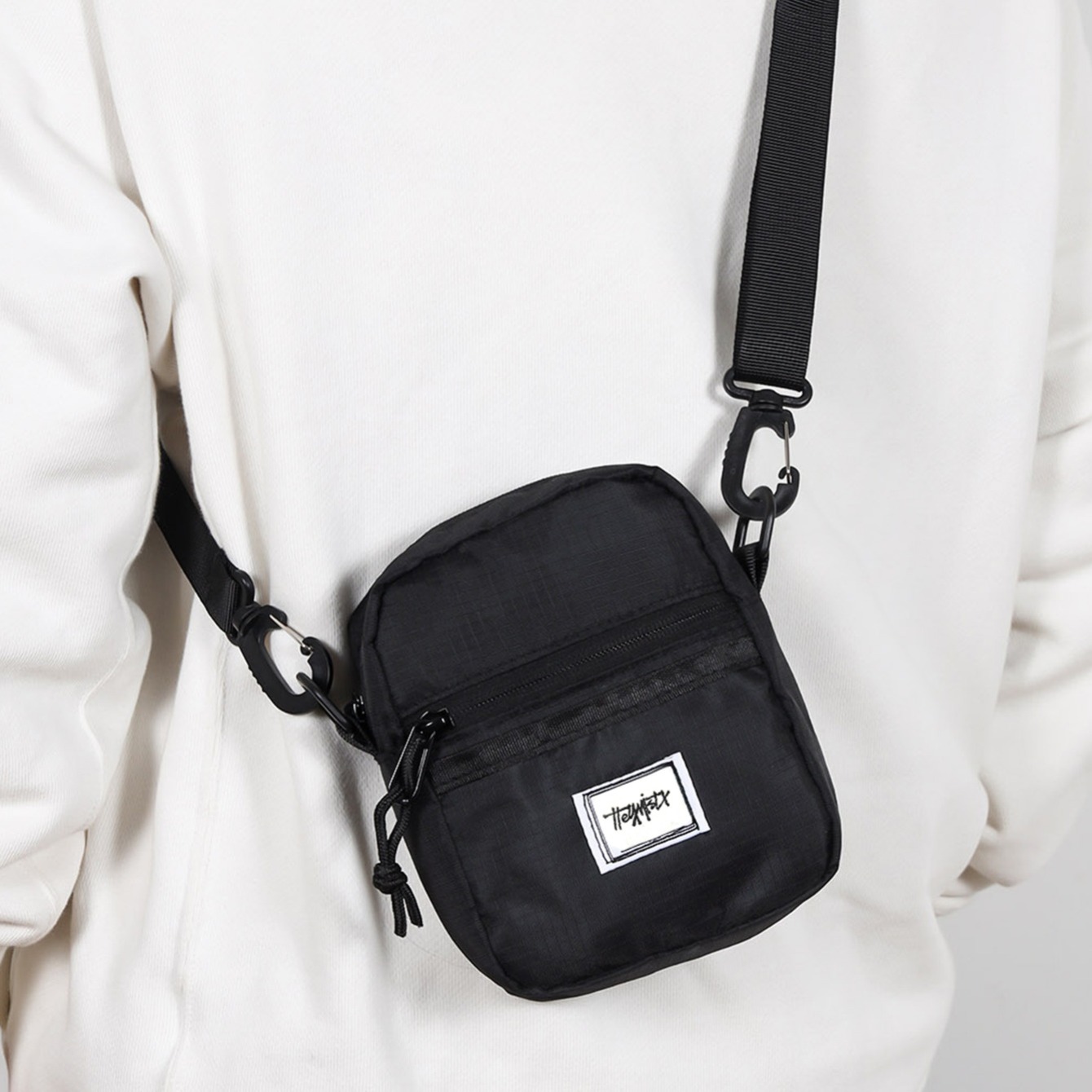 Mens Simple Black Adjustable Pu Leather Crossbody Bag - Bags & Luggage -  Temu Germany