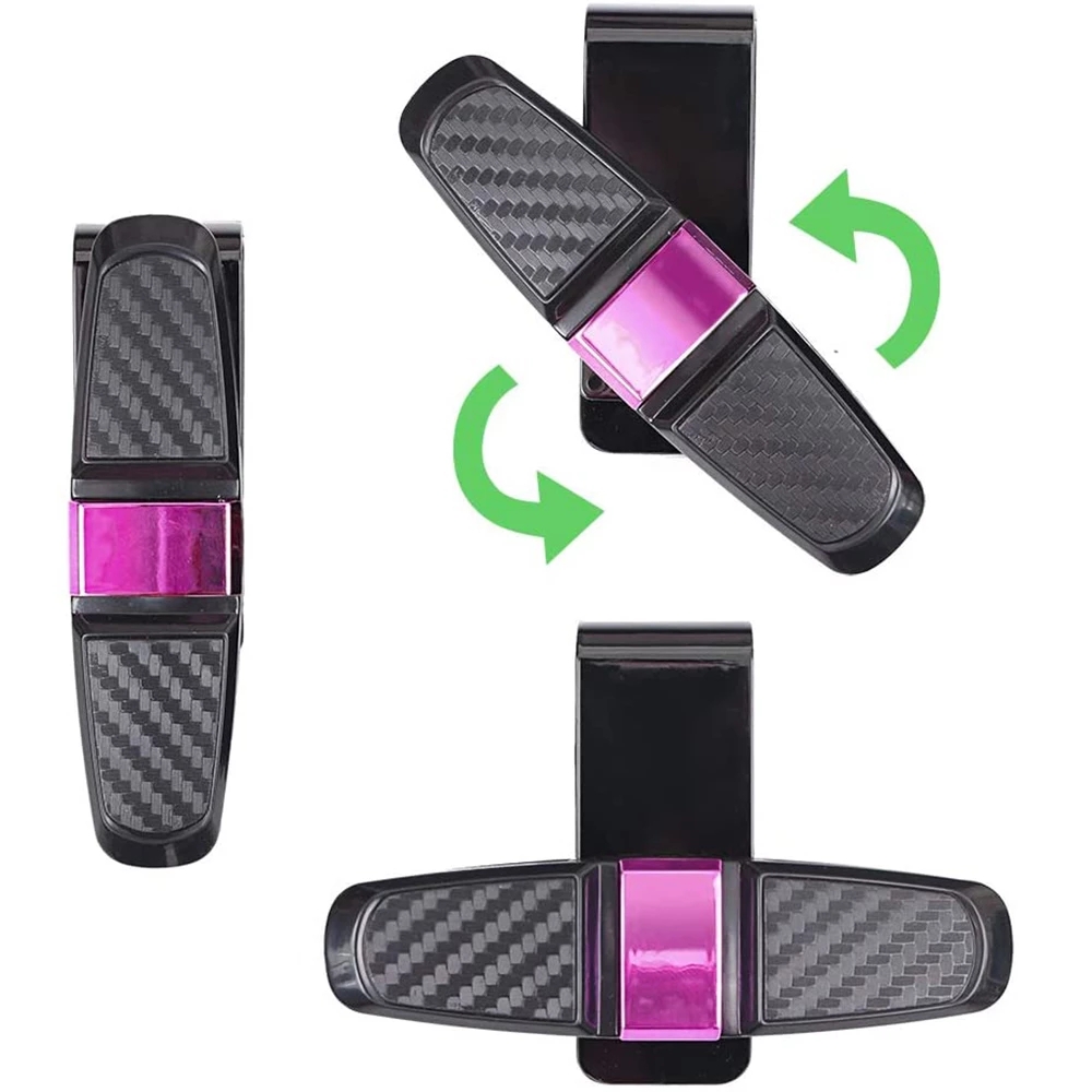 Carbon Fiber Car Glasses Clip Creative Multi Functional Glasses Frame