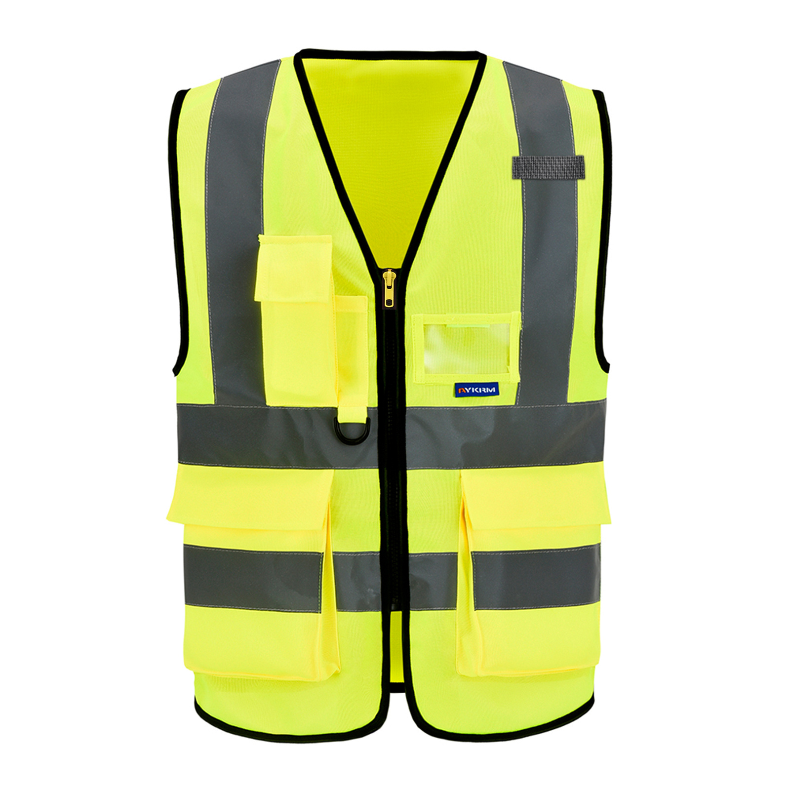 Enhanced High Visibility Reflective Safety Vests Multi Pockets High Viz Work Vest,Temu