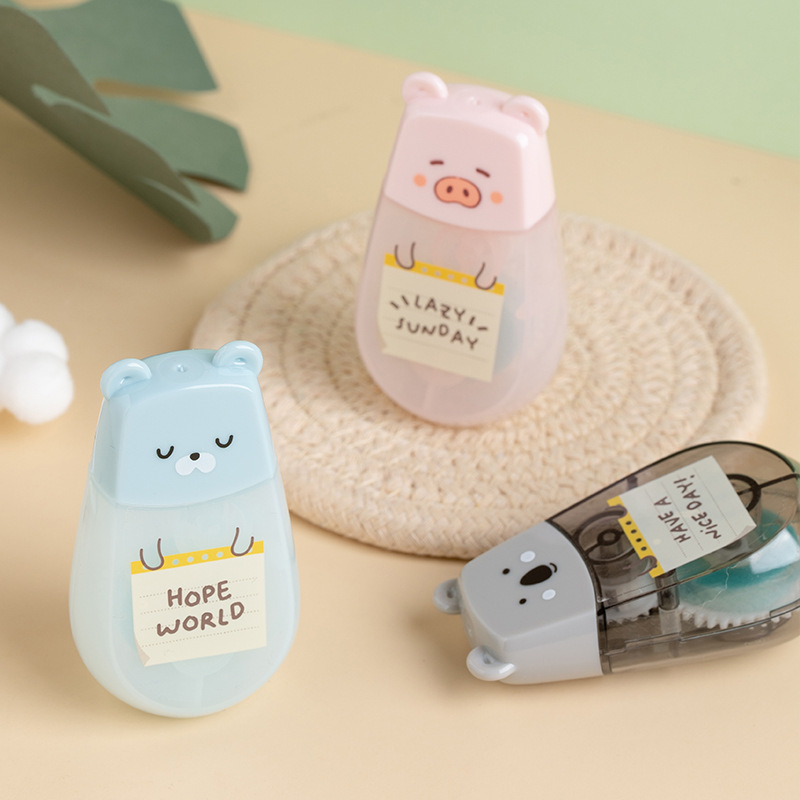 Animal Cartoon Double Sided Adhesive Tape - Fun Touch for Projects