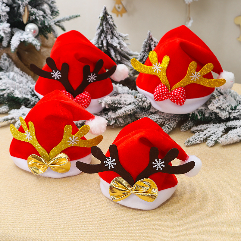 Santa hats online reindeer antlers