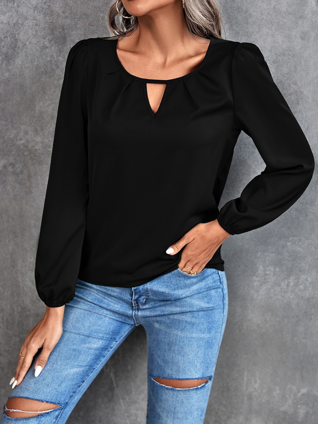 WOZOW V-cuello señoras Casual Retro Impreso Blusa de manga corta