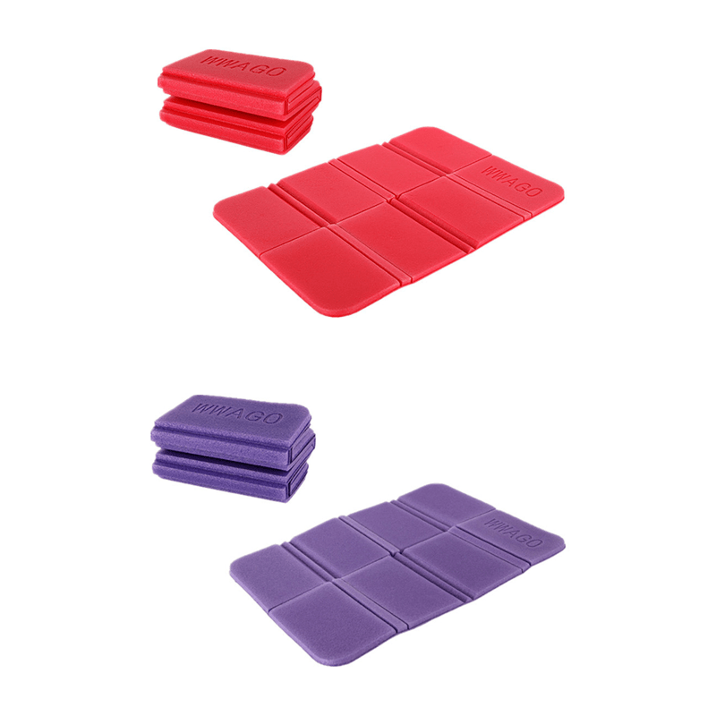 Red&Purple Tapis de siège pliable extérieur, tapis de siège