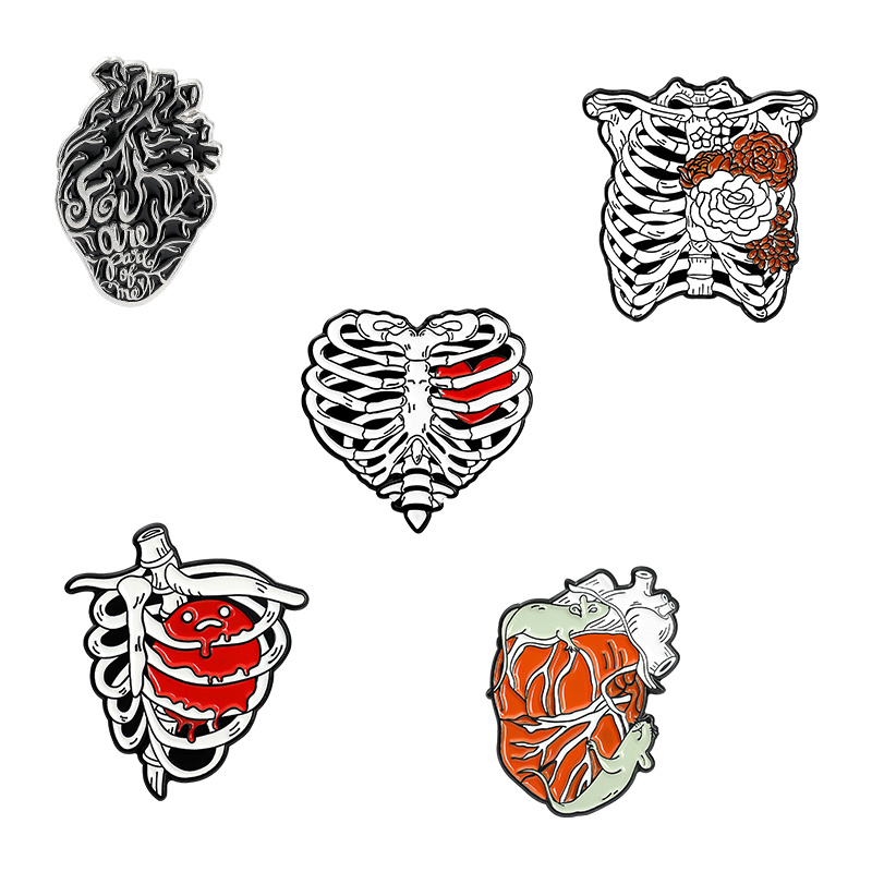 Anatomical Heart Pin, Pin, Heart Pin, Enamel Pin, Pin Badge, Black and  Gold, Black Heart, Lapel Pin, Wedding Gift, Heart Brooch, RockCakes