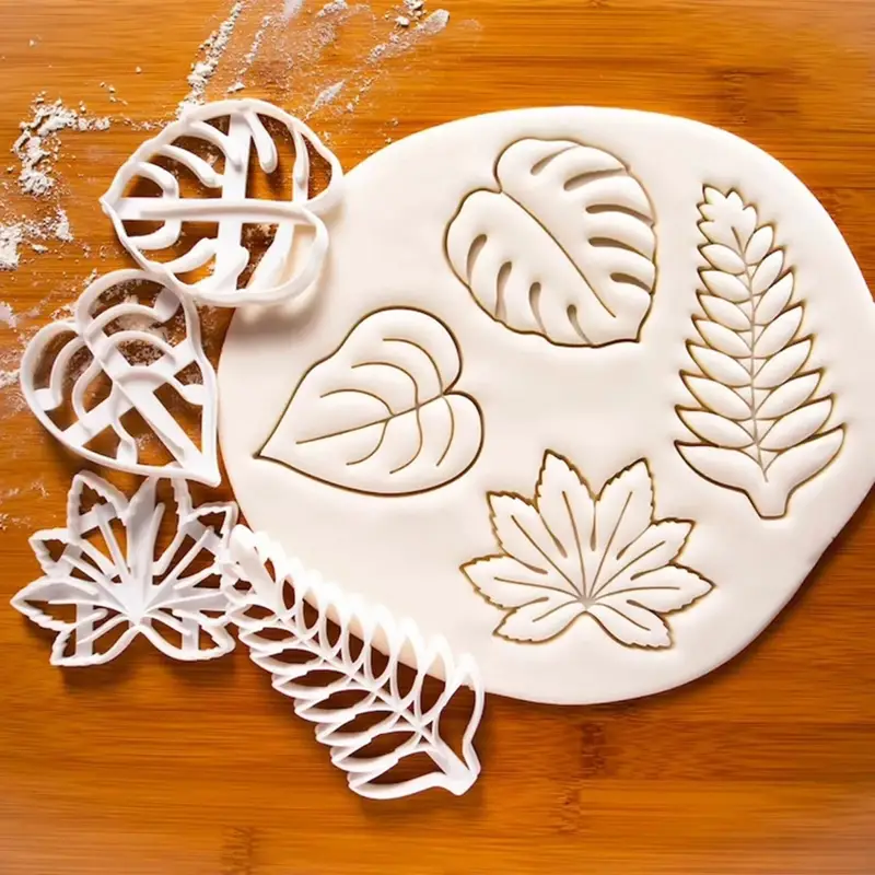 Tropical Leaf Shaped Cookie Cutters Set Biscuit Cutter 4 - Temu