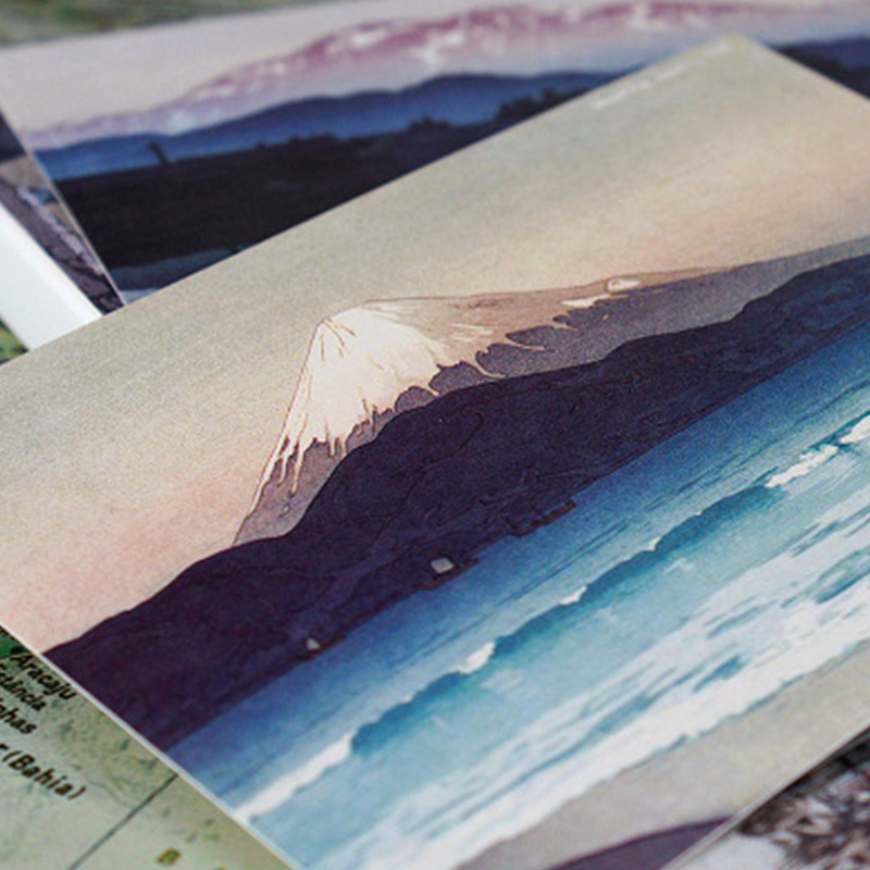  HOSTEESSCHOICE Beautiful Art Postcards set of 30 Japanese  Artist Hiroshi Yoshida Post card variety pack Famous Painting Scenery,4 x 6  Inches : Office Products