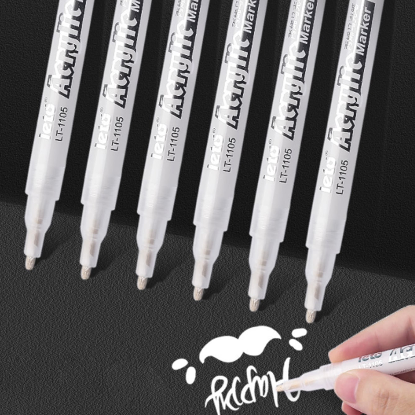 White/gold Acrylic Marker Pen Mark Modification Drawing - Temu