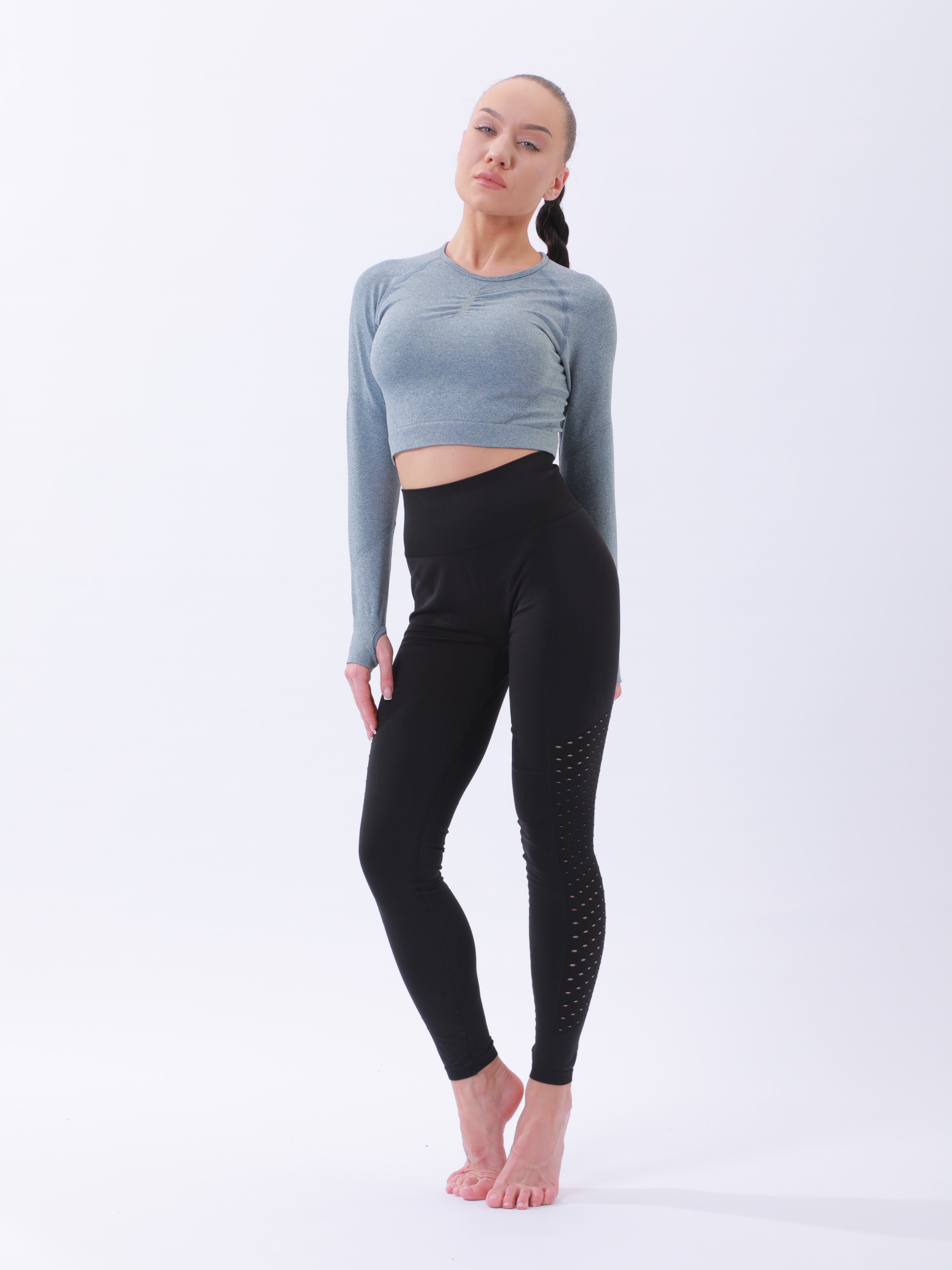 Women's Gym Yoga Clothes Bra Long Sleeve Long Pant 3 Outfit - Temu