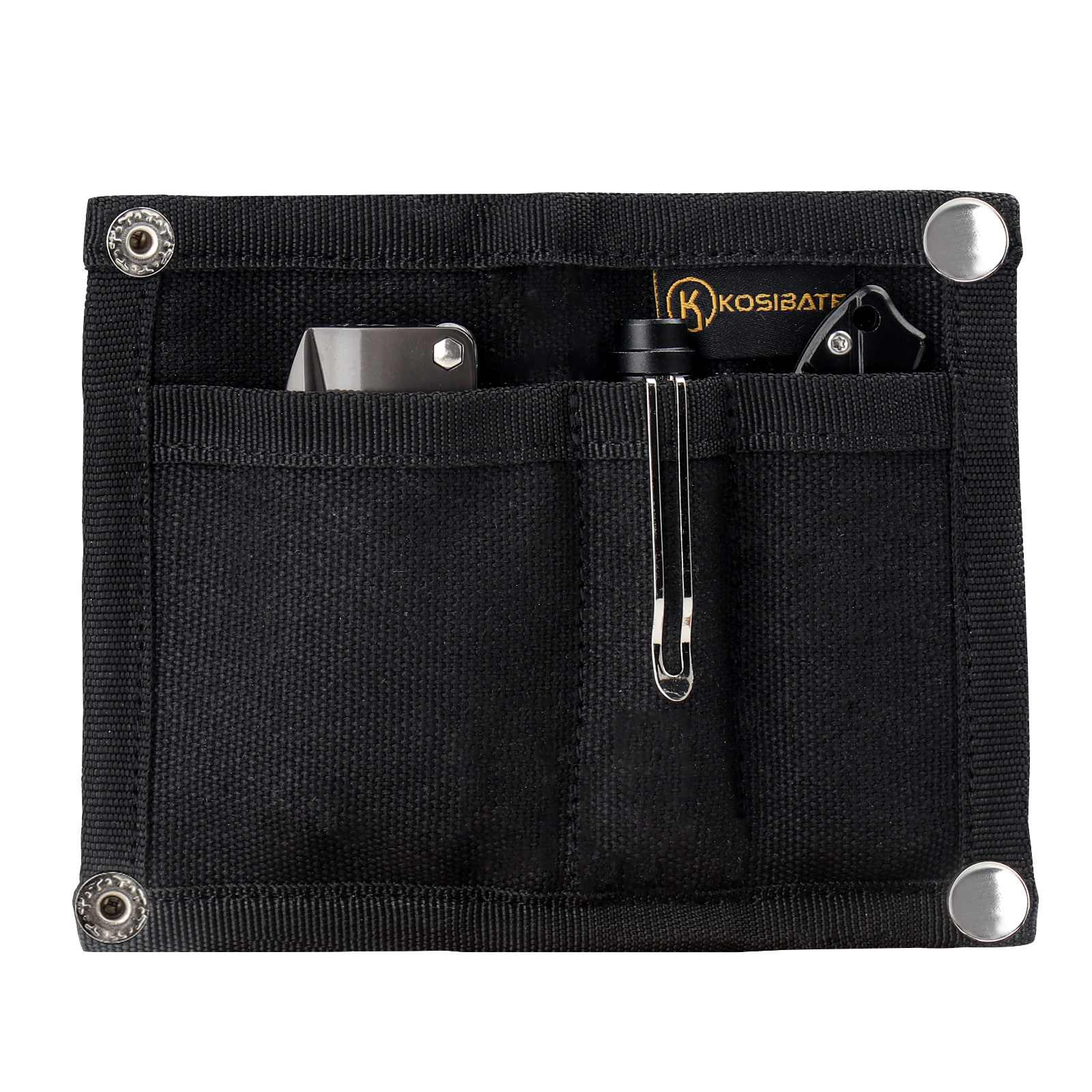 Binder Pencil Pouch, 10 x 7.38, Black/Clear - Office Express